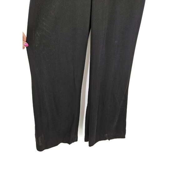 VTG New Young Innocent by Arpeja Black Pants Womens 11 Wide Leg Flare High Rise - Picture 2 of 7